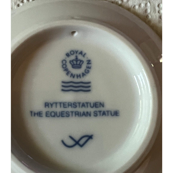 Royal Copenhagen Mini Plate THE EQUESTRIAN STATUE Deadstock Vintage 2007 NEW - Picture 4 of 4